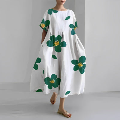 Daisy - Retro Großes Swing Locker Oversized Maxikleid