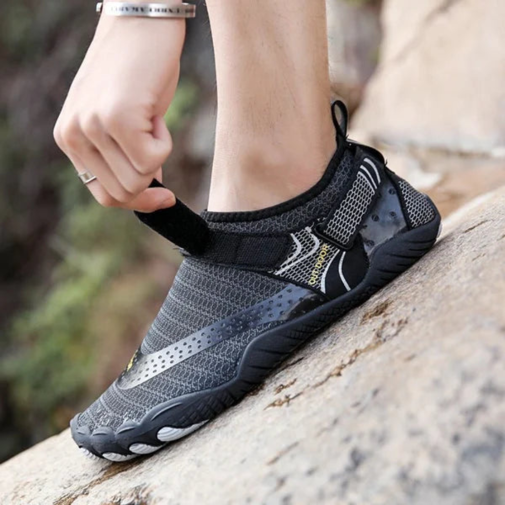 Unisex Aquaschuhe mit Klettverschluss | Schnell trocknende Strandschuhe