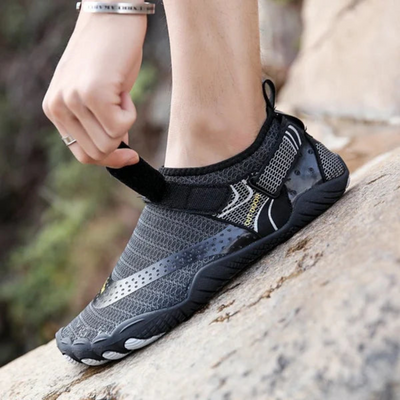 Unisex Aquaschuhe mit Klettverschluss | Schnell trocknende Strandschuhe