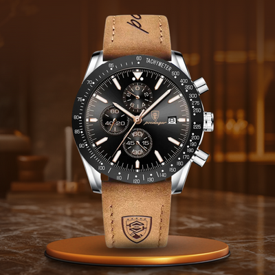 van Baerle® - Strahlendes Datum Chronograph Uhr