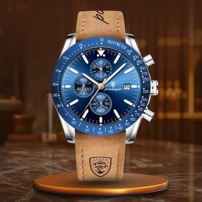 van Baerle® - Strahlendes Datum Chronograph Uhr