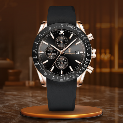 van Baerle® - Strahlendes Datum Chronograph Uhr