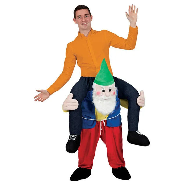 Unisex Halloween Aufsitz-Kostüm | Illusionsdesign & Einteiler