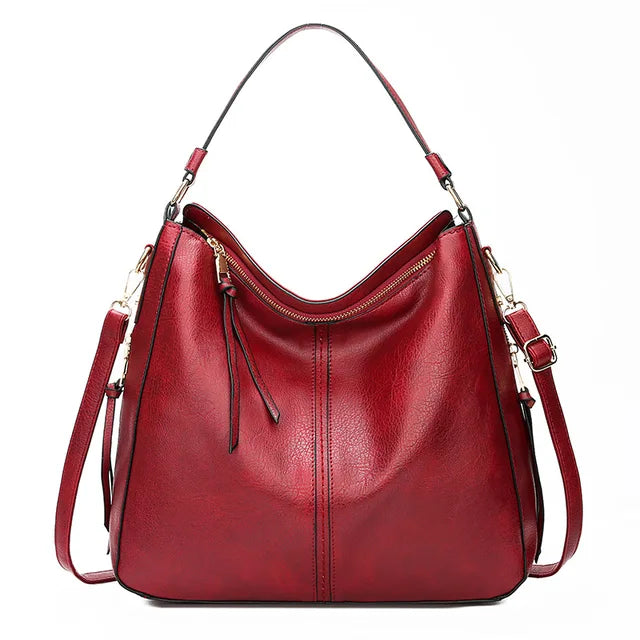 Elegante Damen-Ledertasche in großzügiger Größe für jeden Anlass
