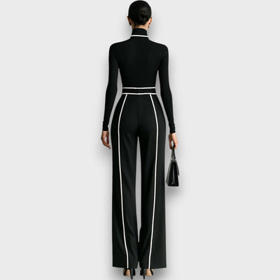 Nalira – Elegantes Zweiteiler-Set mit hohem Kragen