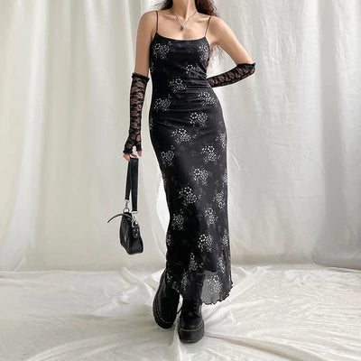 Bianca® | Vintage-Spitzenkleid mit Blumenmuster und transparentem Overlay