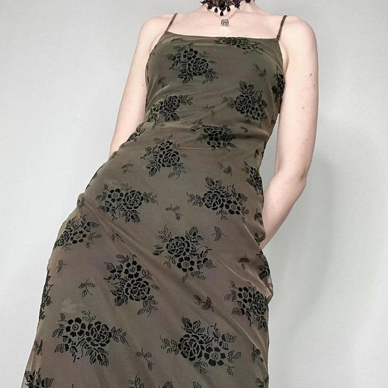 Bianca® | Vintage-Spitzenkleid mit Blumenmuster und transparentem Overlay