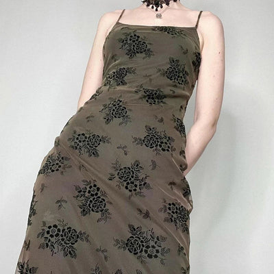 Bianca® | Vintage-Spitzenkleid mit Blumenmuster und transparentem Overlay