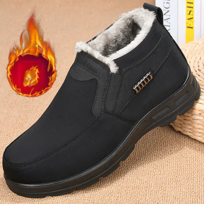 Herren Orthopädische Winter Lederstiefel mit Warmfutter