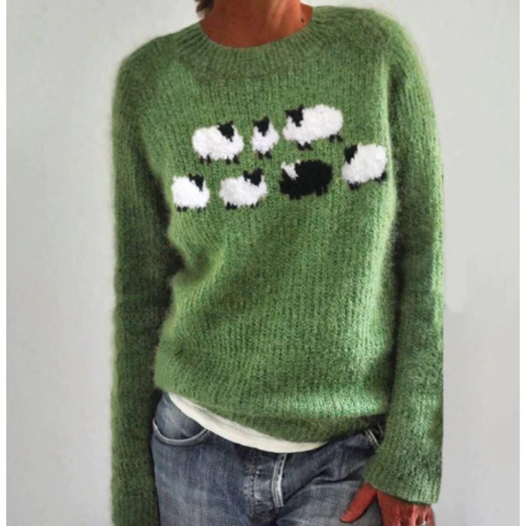 Warmer Damen Winterpullover aus Strick