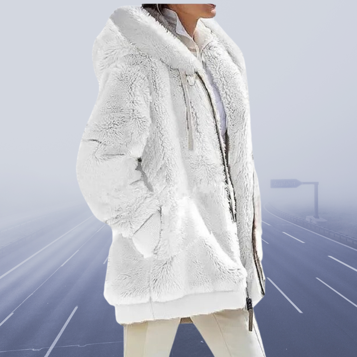 Damen Oversized Teddyjacke | Kuschelig & Warm | Wintermantel