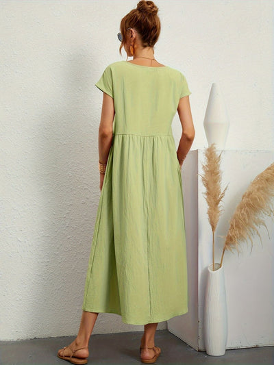 Damenkleid mit Rundhalsausschnitt