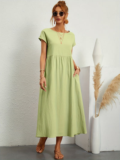 Damenkleid mit Rundhalsausschnitt