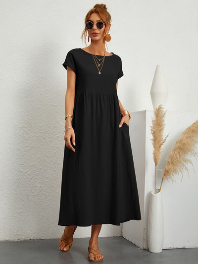 Damenkleid mit Rundhalsausschnitt