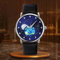 Silber Blau Leder