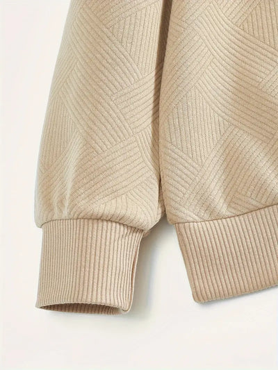 Herren Vintage Strickjacke mit geometrischem Reißverschluss-Muster