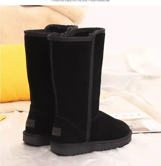 Bequeme Flache Winter Stiefel Mit Reißverschluss Für Damen | Ideal für Winter