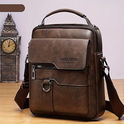 NobleVista™ – Herren Messenger Bag aus Echtleder