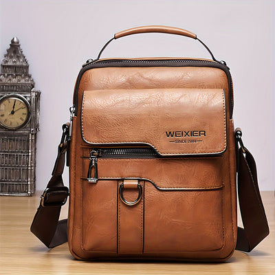 NobleVista™ – Herren Messenger Bag aus Echtleder