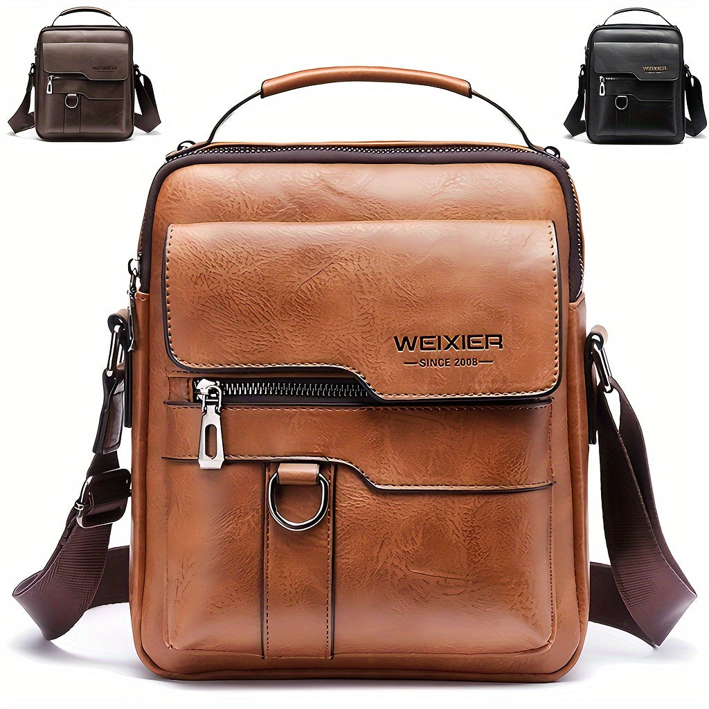 NobleVista™ – Herren Messenger Bag aus Echtleder