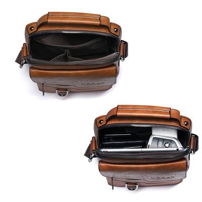 NobleVista™ – Herren Messenger Bag aus Echtleder
