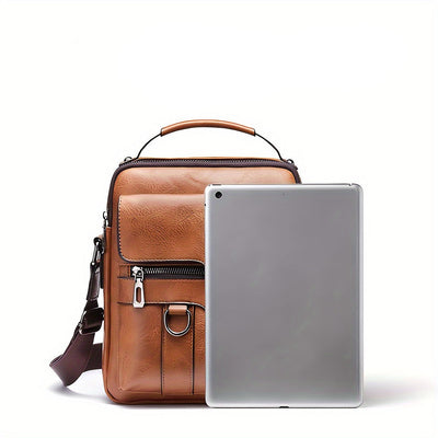 NobleVista™ – Herren Messenger Bag aus Echtleder