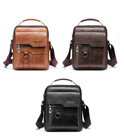 NobleVista™ – Herren Messenger Bag aus Echtleder