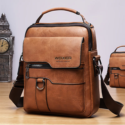 NobleVista™ – Herren Messenger Bag aus Echtleder