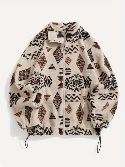 NordFleece™ – Warme Damen Fleecejacke mit Aztekenmuster
