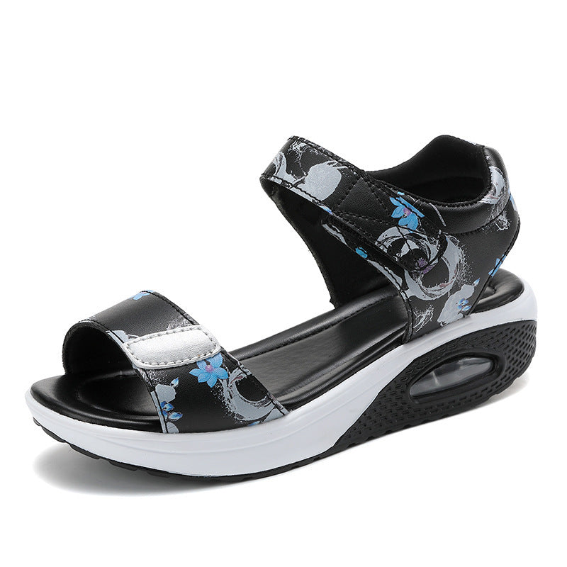 Damen Blumen-designed Komfort Sandalen Fudus