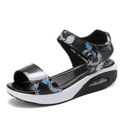 Damen Blumen-designed Komfort Sandalen Fudus