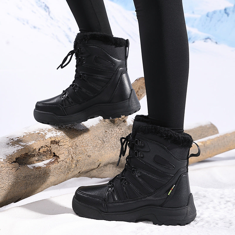 Damen Isolierte Wasserdichte Winterstiefel mit Plüschfutter Fudus