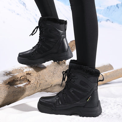 Damen Isolierte Wasserdichte Winterstiefel mit Plüschfutter Fudus