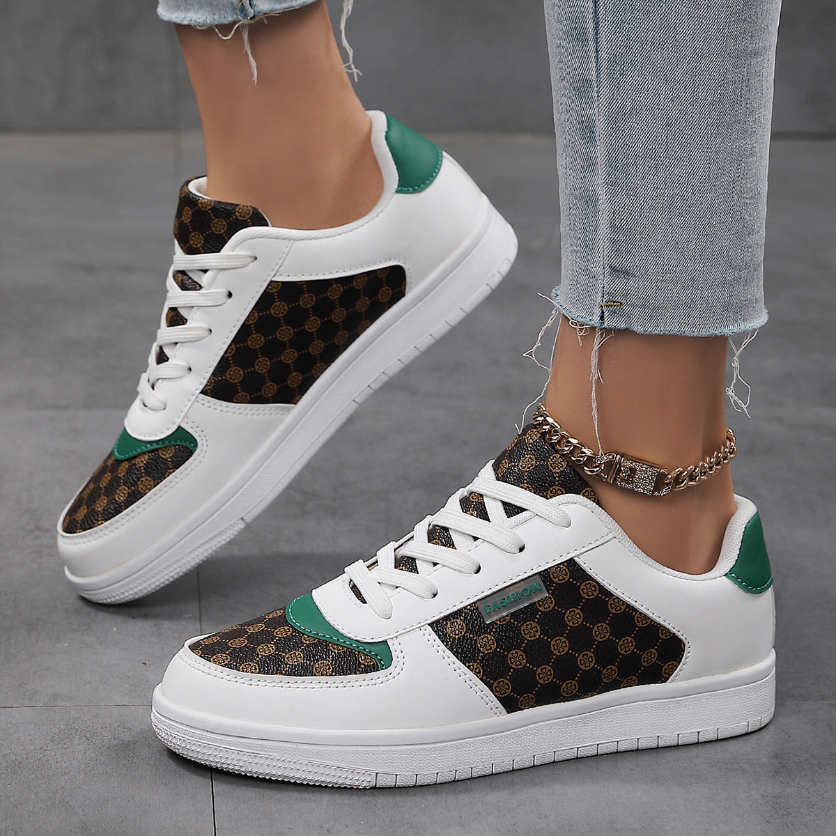 Damen zeitgenössische Mode Sneaker Fudus