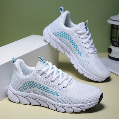Damen Leichte Lauf Sneakers mit Atmungsaktivem Strick-Obermaterial Fudus