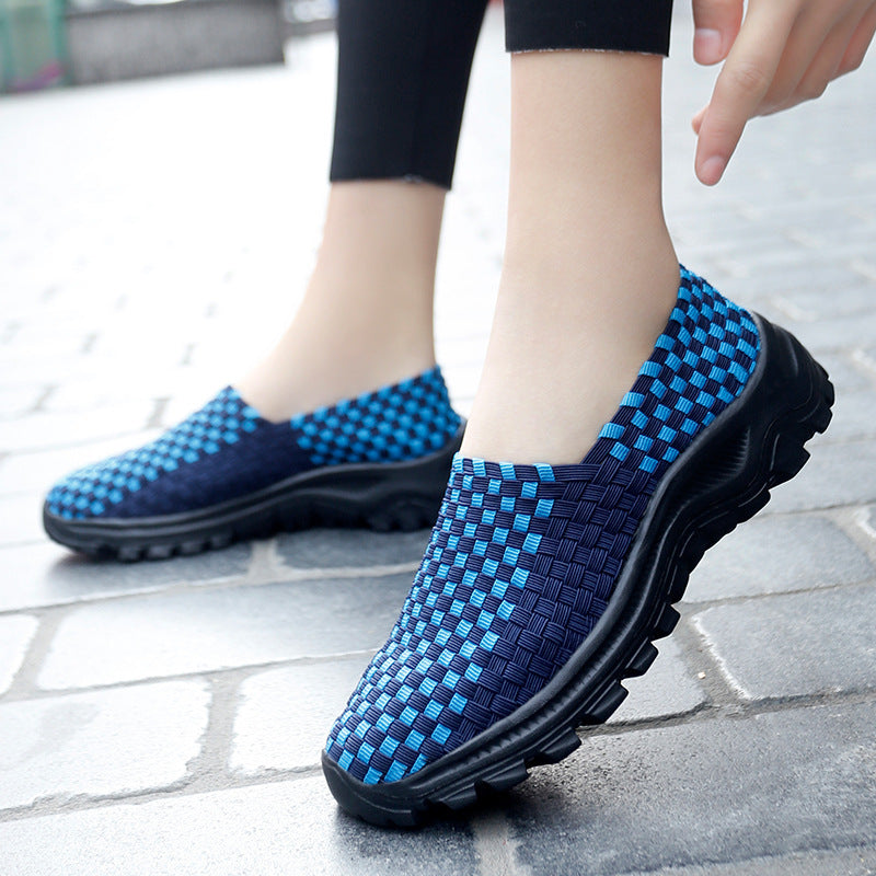 Damen Atmungsaktive Schlupf Schuhe mit Flexiblem Mesh-Obermaterial Fudus