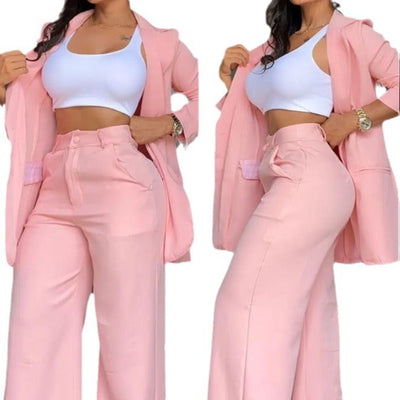 Damen-Hosenanzug | Weite Hose | Moderner Chic