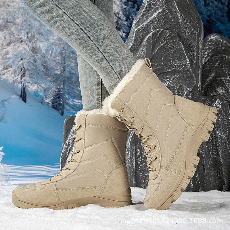 Damen isolierte Winterstiefel mit gemütlichem Kunstfellfutter Fudus