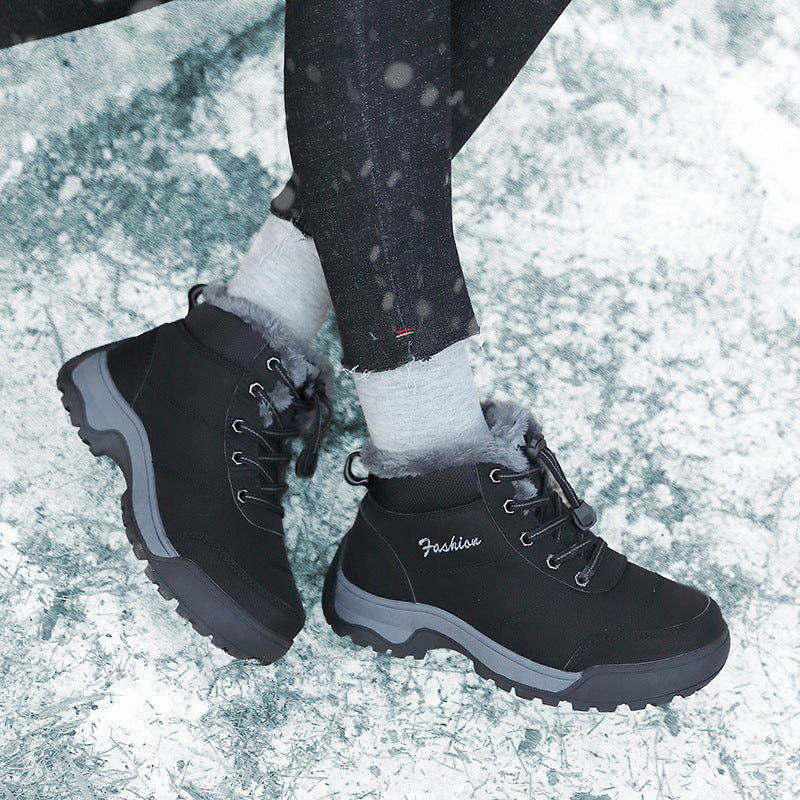 Damen isolierte Winterstiefel mit gemütlichem Kunstfellfutter Fudus