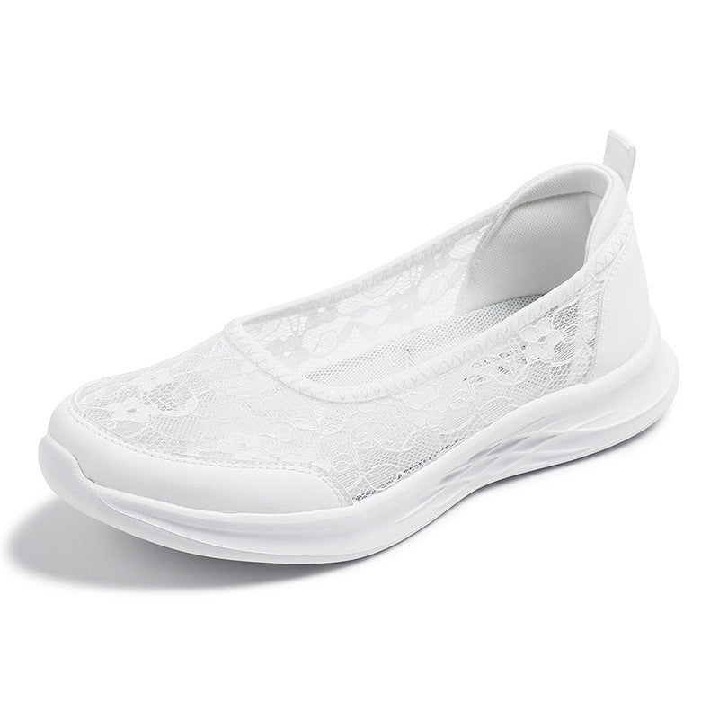 Damen Elegante Spitzen Slip-On Sneaker Fudus