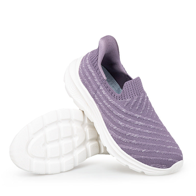 Damen Slip-On Komfort Sneakers mit gepolsterten Einlegesohlen und atmungsaktivem Strick-Obermaterial Fudus