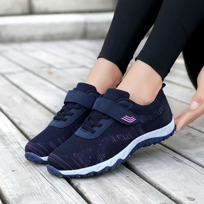 Damen Vielseitige Komfort Sport Sneakers mit verstellbarem Riemen Fudus
