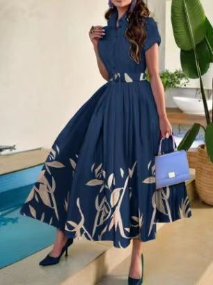 Damen Maxikleid mit floralem Design Fudus