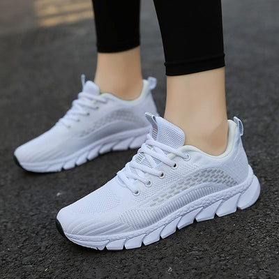 Damen Leichte Lauf Sneakers mit Atmungsaktivem Strick-Obermaterial Fudus