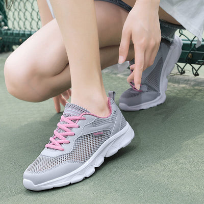 Damen Atmungsaktive Sport Sneakers mit Gepolstertem Fußbett Fudus