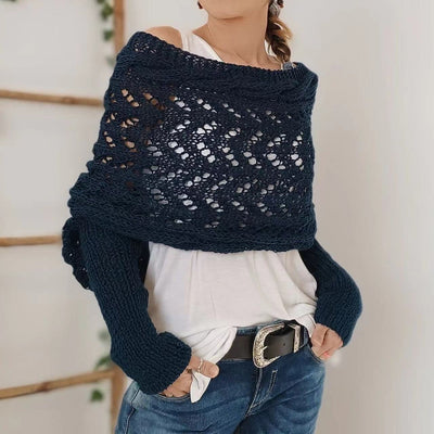 Bolero-Schulterwärmer | Grobstrick | Handgemachter Look
