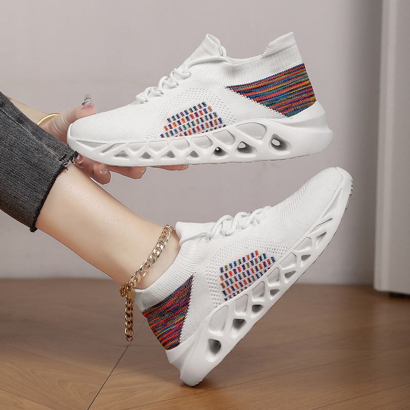 Damen Leichtgewicht Atmungsaktive Lauf Sneakers mit Stoßdämpfungstechnologie Fudus