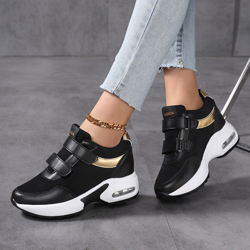 Damen Sneaker mit Klettverschluss und Luftpolsterung Fudus