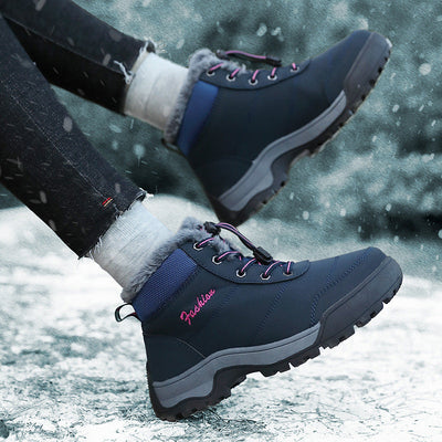 Damen isolierte Winterstiefel mit gemütlichem Kunstfellfutter Fudus