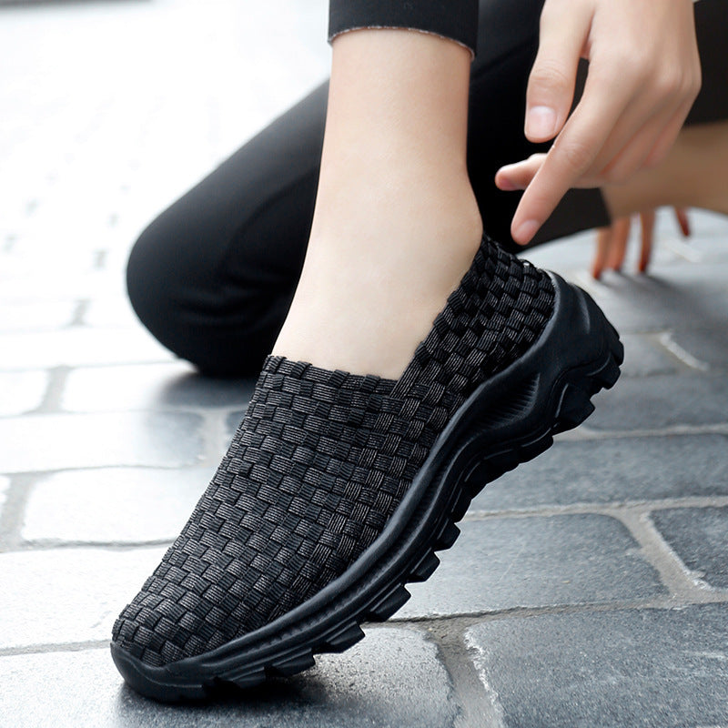 Damen Atmungsaktive Schlupf Schuhe mit Flexiblem Mesh-Obermaterial Fudus